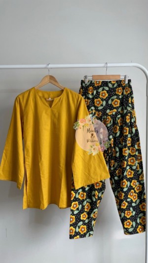 Floral(Mustard)